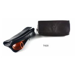 Savinelli Pouch 1 Pipe Brown Leather 