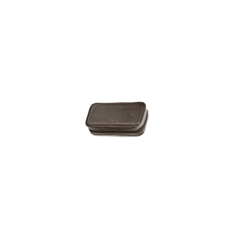 Savinelli Pouch 3 Pipes Brown Leather 
