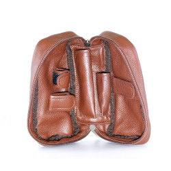 Anvolo 2 PIpe Bag  brown leather
