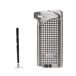 VECTOR MAXIMUS ChromeSatin Pipe Lighter 1C