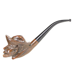The Old Cowboy Hand-carved Briar Pipe Unmarked