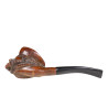 17th Century Man Hand-carved Briar Pipe Unmarked