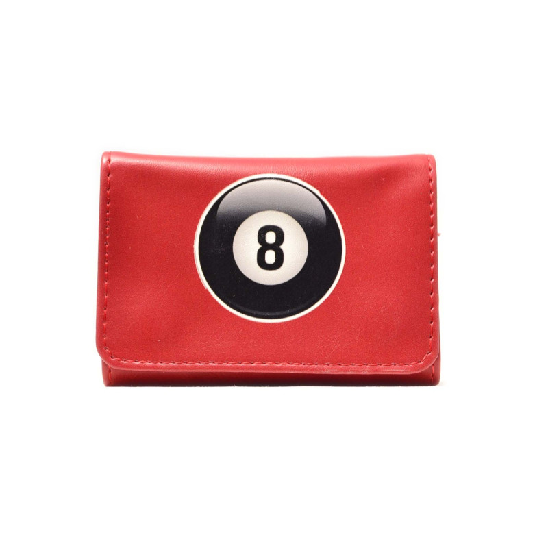 La Siesta Mini Imitation Leather Pouch 8 Ball Red