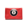 La Siesta Mini Imitation Leather Pouch 8 Ball Red
