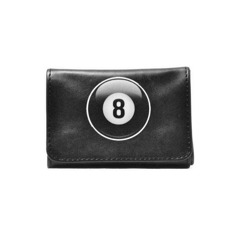 La Siesta Mini Imitation Leather Pouch 8 Ball Black
