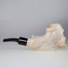 Meerschaum Block Pipe Hand Carved Arabic Face