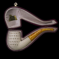 Meerschaum Pipe Lubinski Bent Billiard Laticce