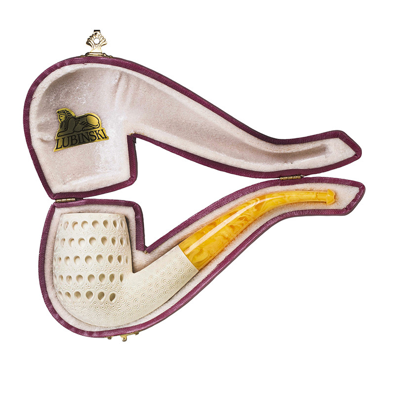 Meerschaum Pipe Lubinski Bent Billiard Laticce