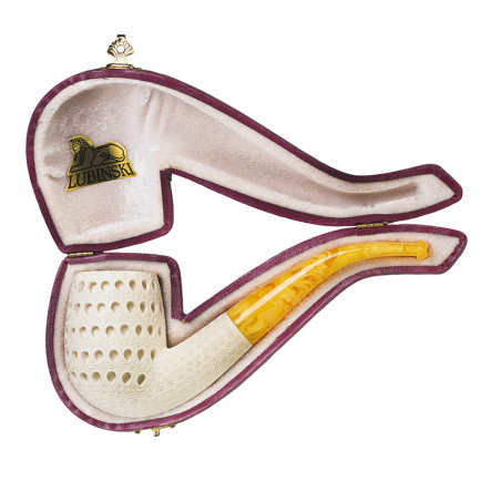 Meerschaum Pipe Lubinski Bent Billiard Laticce