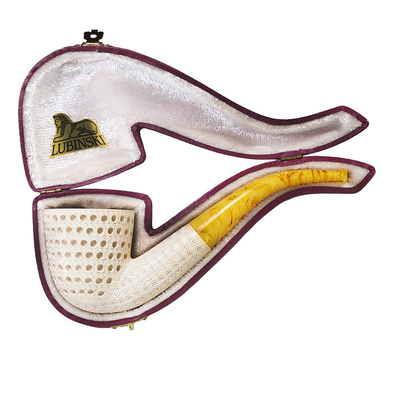 Meerschaum Pipe Lubinski Bent Laticce