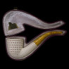 Meerschaum Pipe Lubinski Bent Laticce