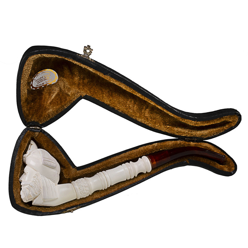 Eskishir Turkish Meerschaum Block Pipe Churchwarden