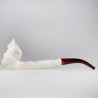 Eskishir Turkish Meerschaum Block Pipe Churchwarden