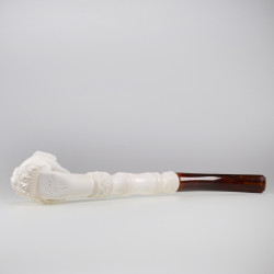 Eskishir Turkish Meerschaum Block Pipe Churchwarden