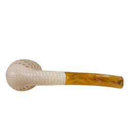 Meerschaum Pipe Lubinski Craved Bent Billiard Laticce