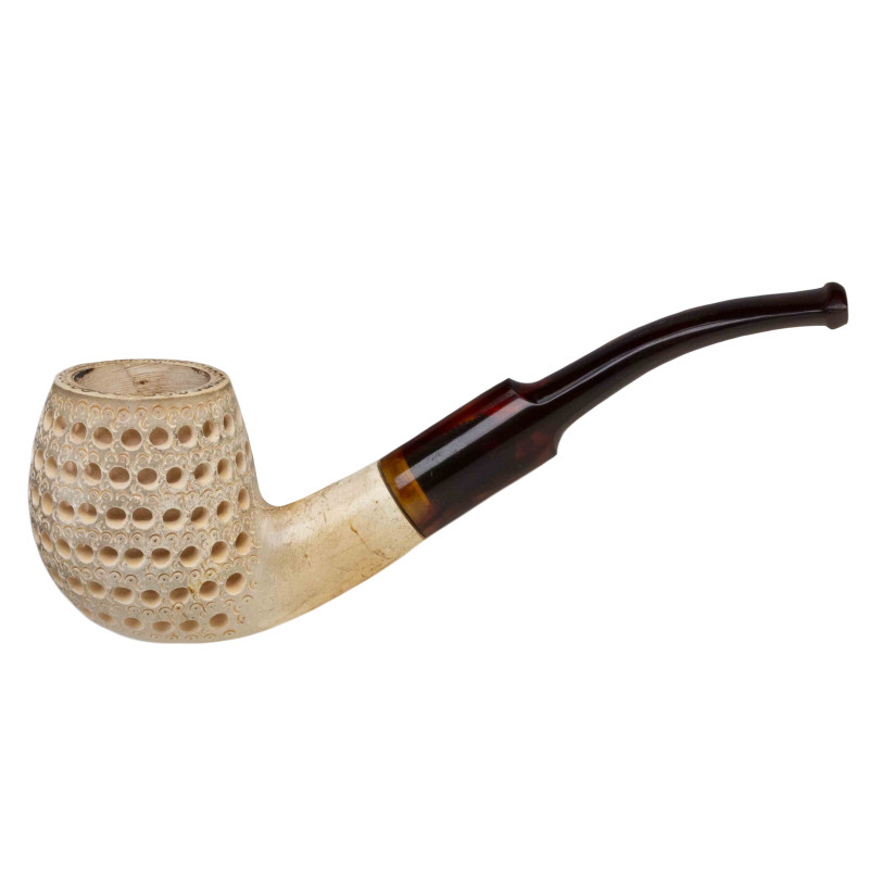 Meerschaum Block Pipe Laticce Craved