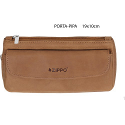 Zippo Leather 1 Pipe and Tobacco Pouch Vintage