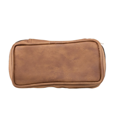 Atomic Trousse 2 pipes  Pale Brown Leather