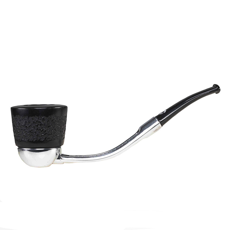 Falcon System Standard  C Bent Chrome Rustic Algiers Briar Bowl