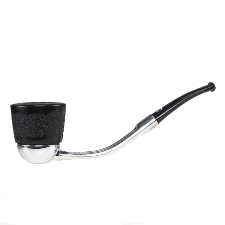 Falcon System Standard C Bent Chrome Rustic Algiers Briar Bowl