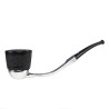 Falcon System Standard  C Bent Chrome Rustic Algiers Briar Bowl