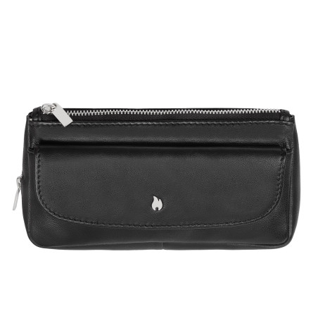 Zippo Leather 1 Pipe and Tobacco Pouch Black
