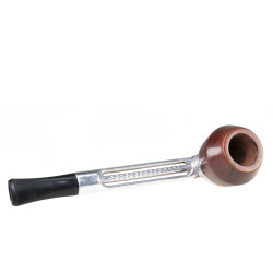 Falcon System Standard A Straight Chrome Smooth Bulldog Briar Bowl