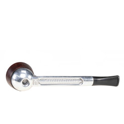 Falcon System Standard A Straight Chrome Smooth Bulldog Briar Bowl