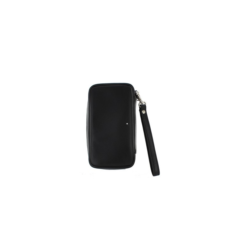Dunhill White Spot Bag 3 Pipes and Tobacco Pouch