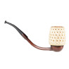Falcon System Standard C Bent Brown Laticce Block Meerchaum Bowl