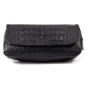 Lubinski 404 Pipe Pouch & Tobacco Bag Crocodile Type leather Black