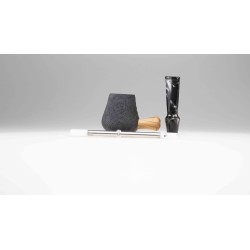 Miscia By Demua Brandy Straight Black Sandblasted