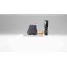 Miscia By Demua Brandy Straight Black Sandblasted