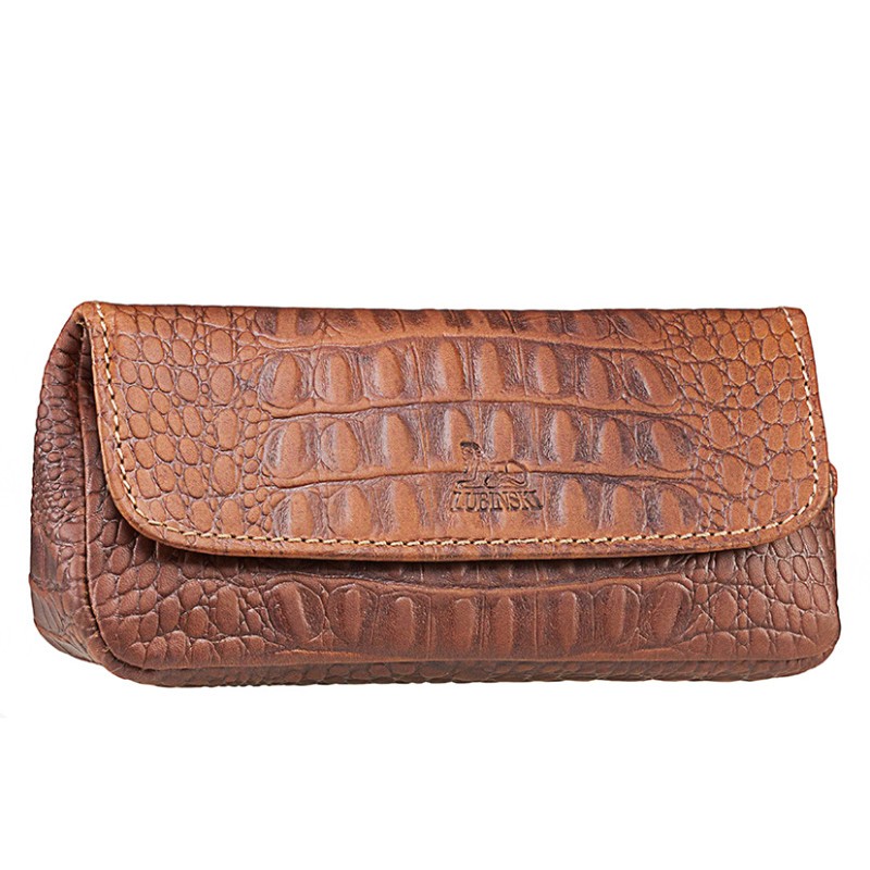 Lubinski 408 Pipe Pouch & Tobacco Bag Crocodile Type leather