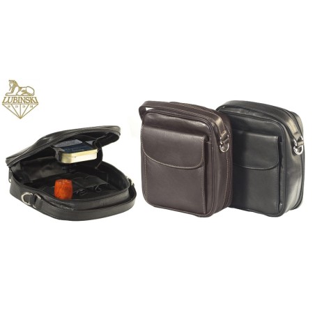 Lubinski Bag 8 Pipes and Tobacco Black