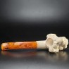 Hilmi Çay Meerschaum Pipe Hunting Dog with Bird