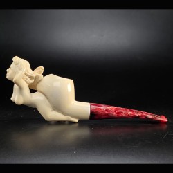 Hilmi Çay Meerschaum Pipe Reclining Nude Female