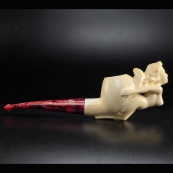 Hilmi Çay Meerschaum Pipe Reclining Nude Female