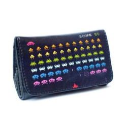 La Siesta - Space Invaders / Imitation Leather Pouch